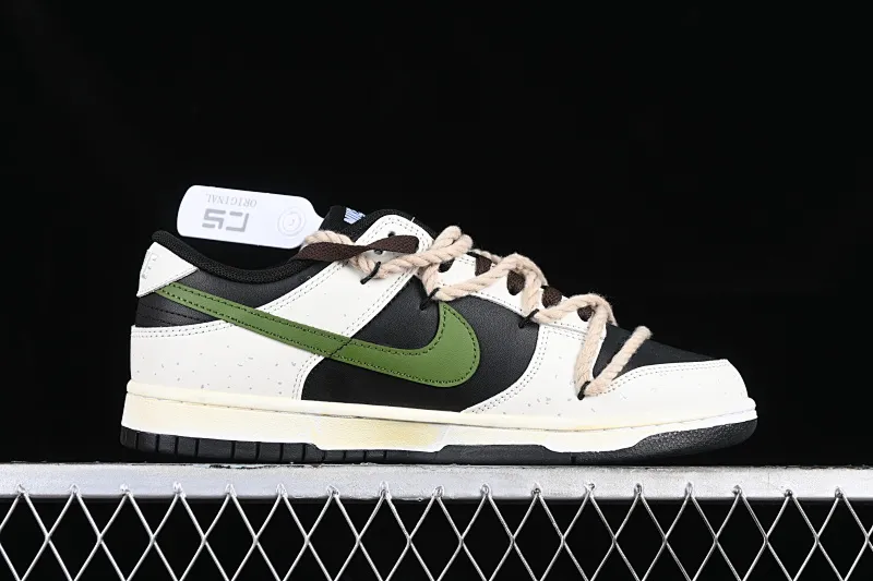 All Categories Nk SB Dunk Series Nk SB Dunk Low Low-top sneakers CS version Nk Dunk Low "Panda" Bamboo Forest Panda Customized version of deconstructed strap casual sneakers DD1391-100